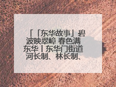 「东华故事」碧波映翠嶂 春色满东华丨东华门街道河长制、林长制、垃圾分类主题宣传如火如荼中