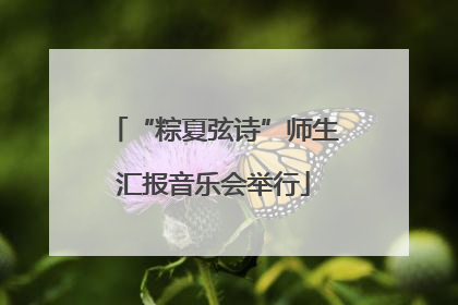 “粽夏弦诗”师生汇报音乐会举行