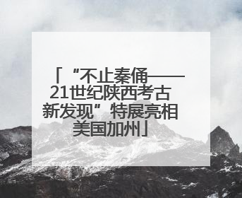 “不止秦俑——21世纪陕西考古新发现”特展亮相美国加州
