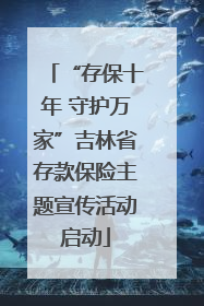 “存保十年 守护万家”吉林省存款保险主题宣传活动启动