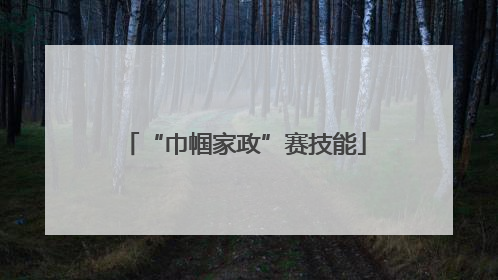 “巾帼家政”赛技能