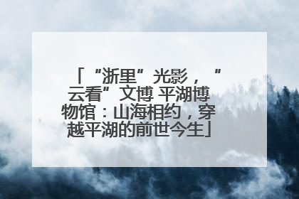 “浙里”光影，“云看”文博 平湖博物馆：山海相约，穿越平湖的前世今生