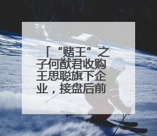 “赌王”之子何猷君收购王思聪旗下企业，接盘后前往山东参加活动