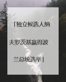独立候选人纳夫罗茨基赢得波兰总统选举