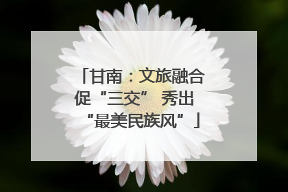 甘南：文旅融合促“三交” 秀出“最美民族风”