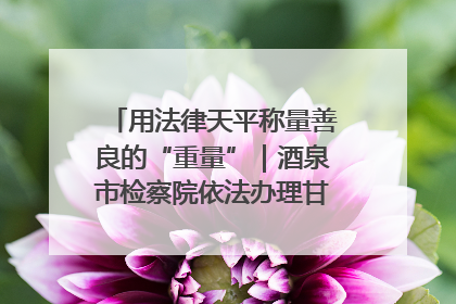 用法律天平称量善良的“重量”｜酒泉市检察院依法办理甘肃首例社区矫正对象见义勇为减刑案