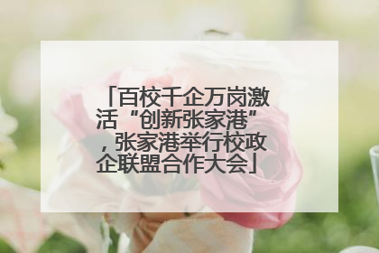 百校千企万岗激活“创新张家港”，张家港举行校政企联盟合作大会