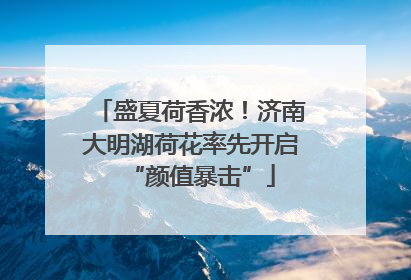 盛夏荷香浓！济南大明湖荷花率先开启“颜值暴击”