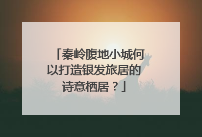 秦岭腹地小城何以打造银发旅居的诗意栖居？