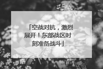 空战对抗，激烈展开！东部战区时刻准备战斗