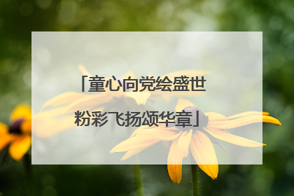 童心向党绘盛世 粉彩飞扬颂华章