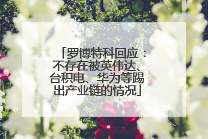 罗博特科回应：不存在被英伟达、台积电、华为等踢出产业链的情况