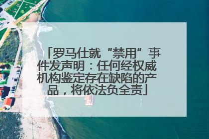 罗马仕就“禁用”事件发声明：任何经权威机构鉴定存在缺陷的产品，将依法负全责