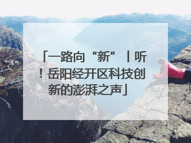 一路向“新”丨听！岳阳经开区科技创新的澎湃之声