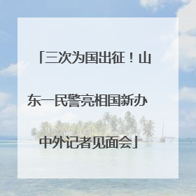 三次为国出征！山东一民警亮相国新办中外记者见面会