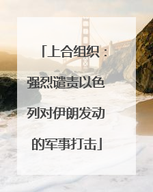 上合组织：强烈谴责以色列对伊朗发动的军事打击