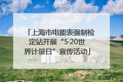 上海市电能表强制检定站开展“5·20世界计量日”宣传活动