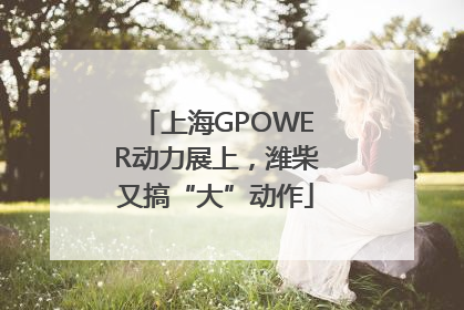 上海GPOWER动力展上，潍柴又搞“大”动作