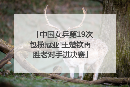 中国女乒第19次包揽冠亚 王楚钦再胜老对手进决赛