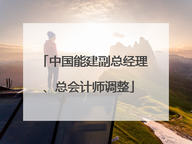 中国能建副总经理、总会计师调整