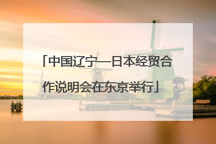中国辽宁—日本经贸合作说明会在东京举行