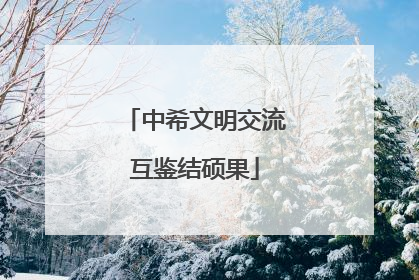 中希文明交流互鉴结硕果