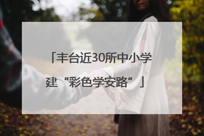 丰台近30所中小学建“彩色学安路”