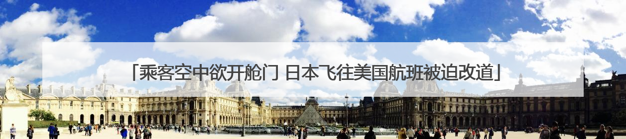 乘客空中欲开舱门 日本飞往美国航班被迫改道