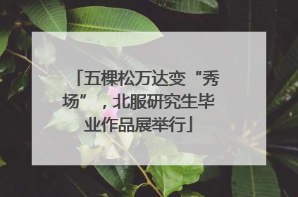 五棵松万达变“秀场”，北服研究生毕业作品展举行