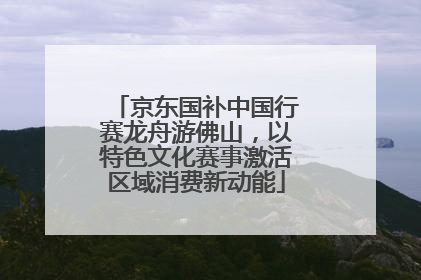 京东国补中国行赛龙舟游佛山，以特色文化赛事激活区域消费新动能
