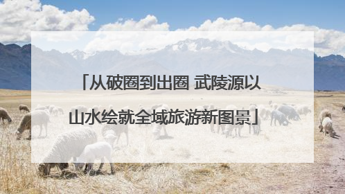 从破圈到出圈 武陵源以山水绘就全域旅游新图景