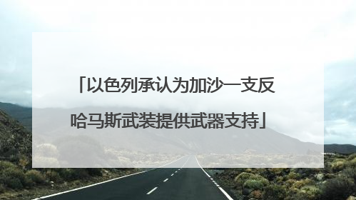 以色列承认为加沙一支反哈马斯武装提供武器支持