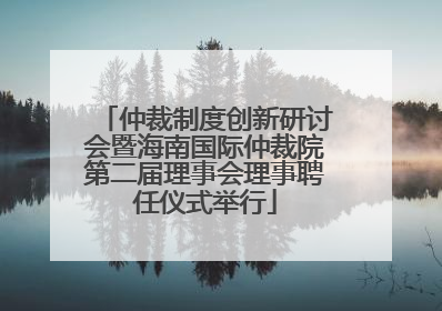仲裁制度创新研讨会暨海南国际仲裁院第二届理事会理事聘任仪式举行