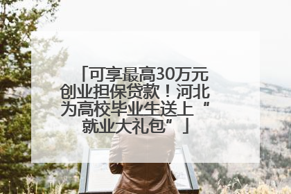 可享最高30万元创业担保贷款！河北为高校毕业生送上“就业大礼包”