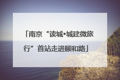 南京“读城•城建微旅行”首站走进颐和路