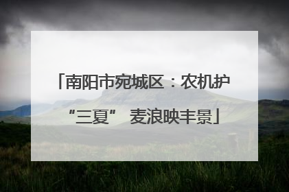 南阳市宛城区：农机护“三夏” 麦浪映丰景