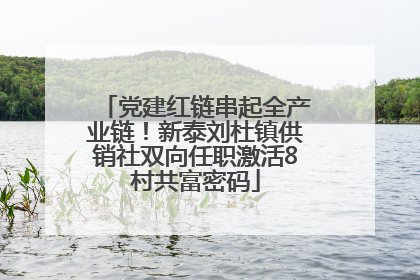 党建红链串起全产业链！新泰刘杜镇供销社双向任职激活8村共富密码