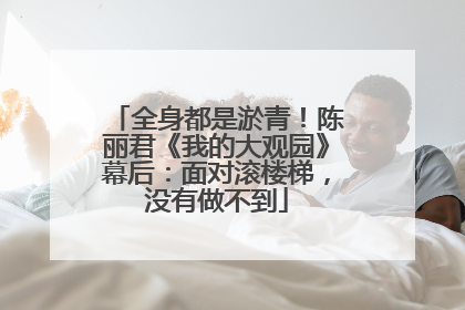 全身都是淤青！陈丽君《我的大观园》幕后：面对滚楼梯，没有做不到