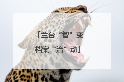 兰台“智”变 档案“治”动