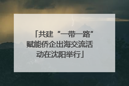 共建“一带一路”赋能侨企出海交流活动在沈阳举行