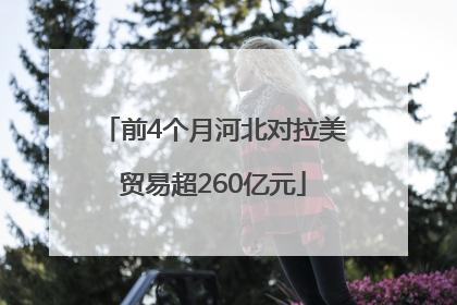 前4个月河北对拉美贸易超260亿元