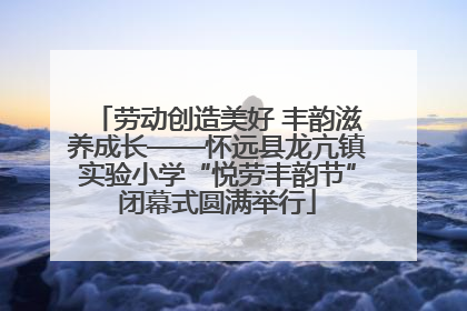 劳动创造美好 丰韵滋养成长——怀远县龙亢镇实验小学“悦劳丰韵节”闭幕式圆满举行