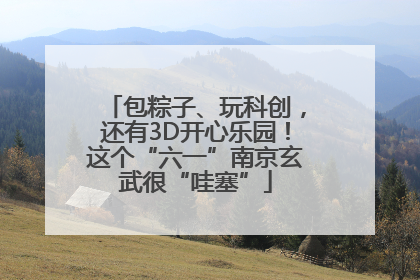 包粽子、玩科创，还有3D开心乐园！这个“六一”南京玄武很“哇塞”