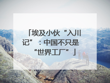 埃及小伙“入川记”：中国不只是“世界工厂”