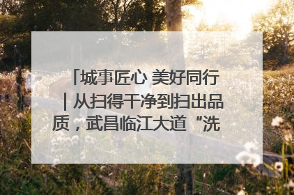城事匠心 美好同行｜从扫得干净到扫出品质，武昌临江大道“洗”出洁净样板路