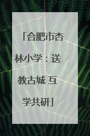 合肥市杏林小学：送教古城 互学共研