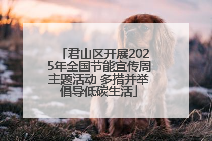 君山区开展2025年全国节能宣传周主题活动 多措并举倡导低碳生活
