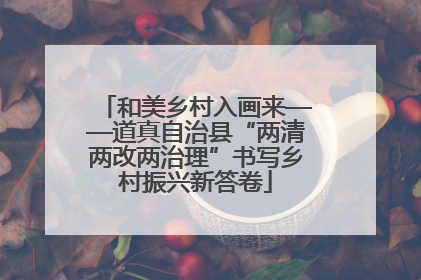 和美乡村入画来——道真自治县“两清两改两治理”书写乡村振兴新答卷