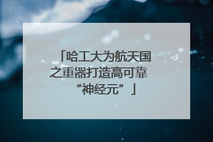 哈工大为航天国之重器打造高可靠“神经元”