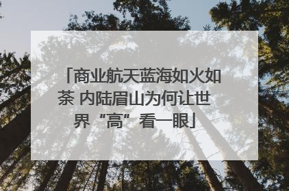 商业航天蓝海如火如荼 内陆眉山为何让世界“高”看一眼